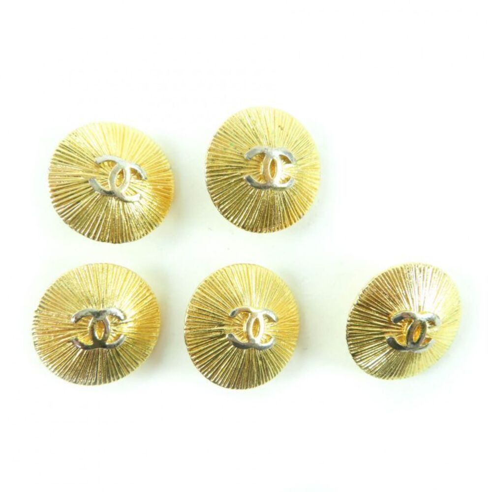 Chanel Coco Mark Coco Button Gold Button Metal Bu… - image 1